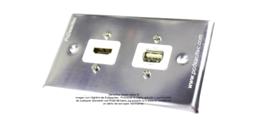 Placa Tapa USB 2.0, 3.0, USB-C