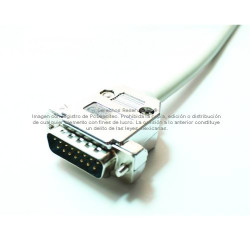Cable de datos DB15 macho a hembra 2 m ENSAMBLADO
