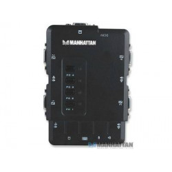 Switch KVM de 4 puertos con USB y soporte de audio