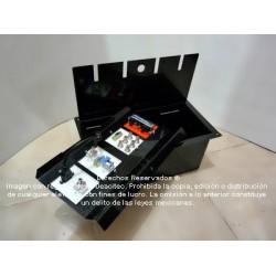 Caja modular multipuertos a piso 4 bahías NEGRA