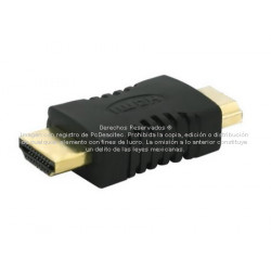 Adaptador HDMI macho a HDMI macho