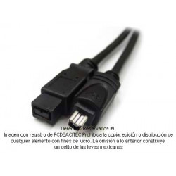 Cable FireWire 800 a 400 de 9 a 4 pines 3.0 m 