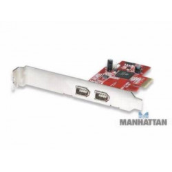 Tarjeta PCI Express FireWire 400 con 2 puertos externos