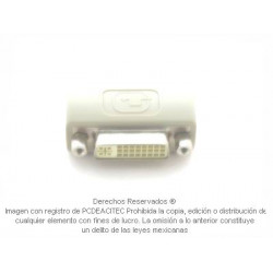 Adaptador DVI cople, hembra a hembra 24+ 5 pin