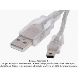 Cable USB 2.0 A a mini B de 1.8 m