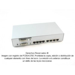 Extensor DVI-D Splitter 1x4 + Audio vía Cat 5e o Cat 6 hasta 20 m