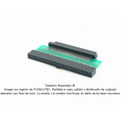 Convertidor SCSI DB68 / HP hembra a Boxheader 50 hembra