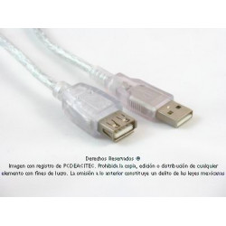 Cable extensión USB 2.0 A macho a hembra 1.8 m