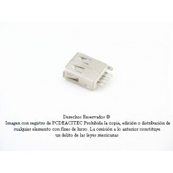 Conector USB hembra tipo A para armar, soldable