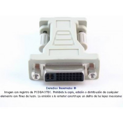Adaptador DVI-I 24+5 pin hembra a VGA macho