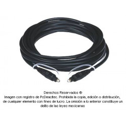 Cable Fibra ópica Toslink macho a macho de 10 m