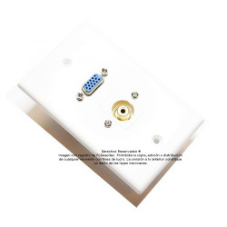 Placa Tapa VGA + RCA compuesto ABS
