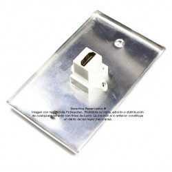 Placa Tapa HDMI 4k en Aluminio