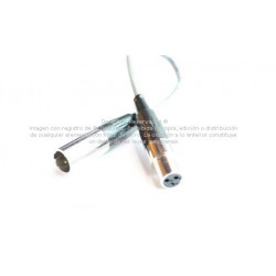 Cable Extensión Mini XLR macho a hembra de 2 m