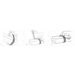 Velcro doble cara de 3/4 in ROLLO NEGRO de 22 m  