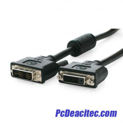 Cable Extensión DVI-D (18 pines +1) single Macho a Hembra de 1.8 m 