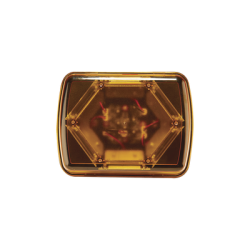 Mini Barra con 18 Poderosos LEDs, Color Ámbar Con Montaje Magnetico