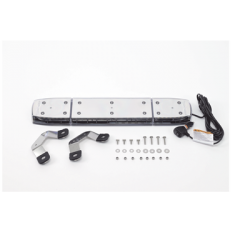 Mini Barra de 24 Pulgadas, 144 Led, Con Montaje Magnético y  Luces Ultra Brillantes, Dual Color Ámbar/Claro, Ideal para Seguridad Privada