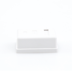 Caja de pared con 1 puerto Keystone, incluye Jack Cat5e