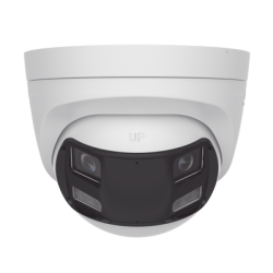 [ColorVu + Dual Light + Panoramica] Turret TURBOHD 3K (5 Megapixel) / Micrófono Integrado / Angulo de visión 180° / Imagen a Color 24/7 / 40 mts Luz Blanca + 40 mts IR / Exterior IP67 / WDR