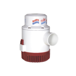 Bomba sumergible de achique de 4000 galones por hora a 12 Volts de corriente directa.