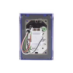 Botón De Emergencia Con Bocina De Advertencia Integrada, Solo Interior, Texto En Inglés, Tapa Protectora De Policarbonato Súper Resistente, Llave Para Restablecer