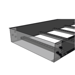 Placa de Cierre para Escalera de Aluminio / Peralte 3 1/4