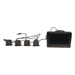 Sistema de Monitoreo Local / 4 Cámaras 1080p para Exterior (IP68) y Pantalla LCD de 7