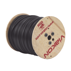 Cable Coaxial RG6, 305 metros RG6, Malla 96%, Hecho en México / Intemperie