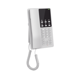 Teléfono IP Hotelero, 2 líneas SIP con 2 cuentas, codec Opus, IPV4/IPV6, color blanco, con gestión en la nube GDMS