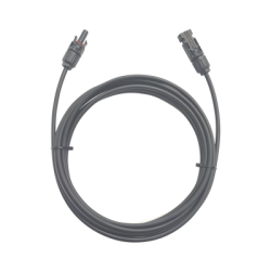 Cable Fotovoltaico / 1 metro / Color Negro / Calibre 10 AWG / Terminal MC4-Macho y Hembra en  ambos extremos