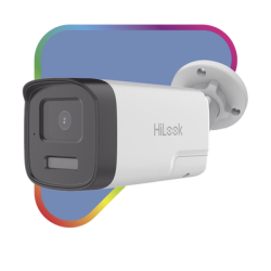 [Audio Bidireccional + Dual Light + ColorVu] Bala TURBOHD 2 Megapixel (1080p) / Lente 3.6 mm / 40 mts IR EXIR + 40 mts Luz Blanca / Micrófono y Bocina Integrado / Exterior IP67 / Metal / dWDR