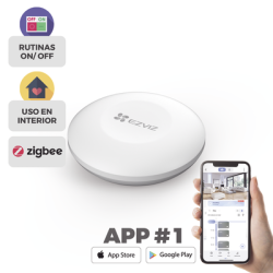 Botón de Emergencia Inalambrico / Compatible con Kit de Alarmas EZVIZ / Protocolo Zigbee