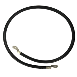 Cable para Baterías, 1 m, Negro, Calibre 2 AWG con Terminales de Ojo en Ambos Extremos