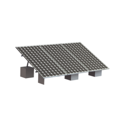 Montaje para 3 Panel Solar, Riel 