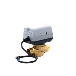 Válvula 3/4 De 2 Vías Conexión de rosca BSPT Con actuador que trabaja de 200 a 240V