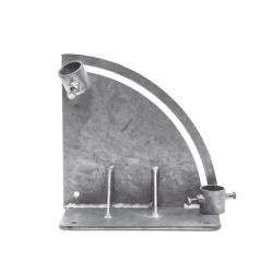 Base para Mástil con Ajuste de Ángulo. Diámetros de Mastil: 1