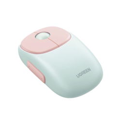 Mouse Inalámbrico FUNï¼‹ / Recargable / 2.4G & Bluetooth / 4 Niveles de DPI / Clic Silencioso / Ergonómico / 5 Botones / Compatible con Windows, macOS 10.5, Android iOS Linux y Chrome OS / Color Rosa
