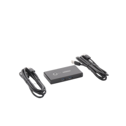 Conmutador USB para Compartir 4 Puertos USB 3.0 a 2 PC Ìs | Cambio Mediante Botón | Incluye Dos Cables USB de 1.5 m | ABS | Permite que 2 Usuarios Compartan 4 Dispositivos Periféricos USB3.0, como una impresora, un escáner, etc.