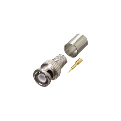  Conector BNC Macho de Anillo Plegable para RG-8/U, LMR-400, 9913, CNT-400, Níquel/ Oro/ Teflón.