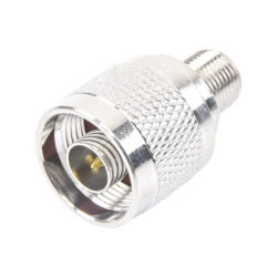 Adaptador N Macho a F Hembra , Niquel/ Oro/ Teflón,