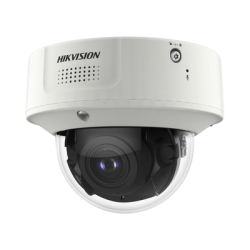 Domo IP 4 Megapixel / Lente Mot. 2.8 a 12 mm 2 / 40 mts IR EXIR / 2 Analiticos Simultaneos / DeepinView / 2 Micrófonos Integrados  / IP67 / IK10 / H.265+ / WDR 150 dB / Captura Facial / Búsqueda por Atributos / 