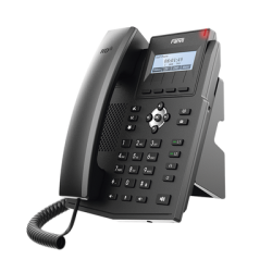 Teléfono IP empresarial para 2 lineas SIP con pantalla LCD,  Puertos Gigabit, Códec Opus, conferencia de 3 vías, PoE.