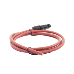 Cable Fotovoltaico, 1.5 m, Rojo, Calibre 10 AWG con Terminal MC4-M en un Extremo