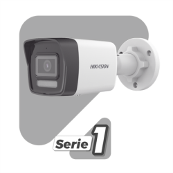 Bala IP 6 Megapixel / Lente 2.8 mm / Dual Light (30 mts IR + 30 mts Luz Blanca) / Micrófono Integrado / ACUSENSE Lite / Exterior IP67 / H.265 / PoE / ONVIF