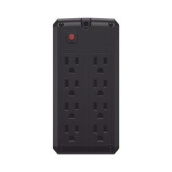 UPS de 1000 VA/500 W, Topología Línea Interactiva, Entrada 120 Vca  NEMA 5-15P, y 8 Salidas NEMA 5-15R, Con Regulador de Voltaje (AVR)