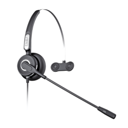 Diadema Con Tecnología AntiShock Para Teléfonos IP FANVIL Y Polycom Micrófono de Cancelación de Ruido y Cable Resistente a Jaloneos