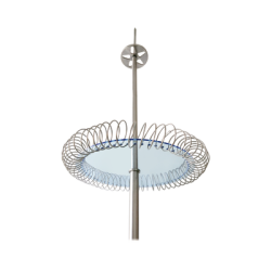 Punta Pararrayo Tipo Dipolo Corona en Aluminio con Angulo de Protección de 72°