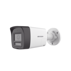 [Audio Bidireccional + Dual Light + ColorVu] Bala TURBOHD 2 Megapixel (1080p) / Lente 2.8 mm / 30 mts IR EXIR + 20 mts Luz Blanca / Micrófono y Bocina Integrado / Exterior IP67 / Metal / dWDR