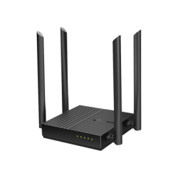 Router Inalámbrico AC 1200 / Doble Banda MU-MIMO / 1 puerto WAN 10/100/1000 Mbps / 4 puertos LAN 10/100/1000 Mbps / Compatible con EasyMesh / Administración Web o App Tether